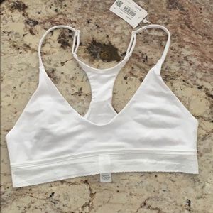 NWT Lululemon Ever Essentials Bralette Med White